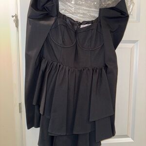 Selkie Black Mini Dress